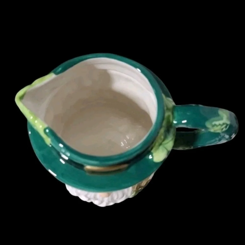 3pc St Patrick's Day Lucky Shamrock Leprechaun Pot O' Gold Teapot Sugar Creamer